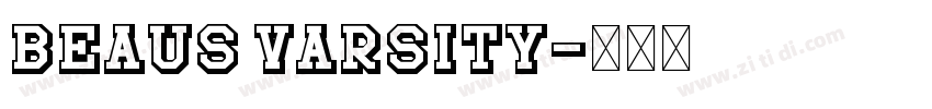 Beaus Varsity字体转换